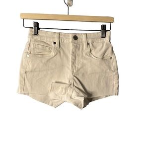 BLANK NYC THE BARROW WHITE HIGH-RISE SHORTS NWT